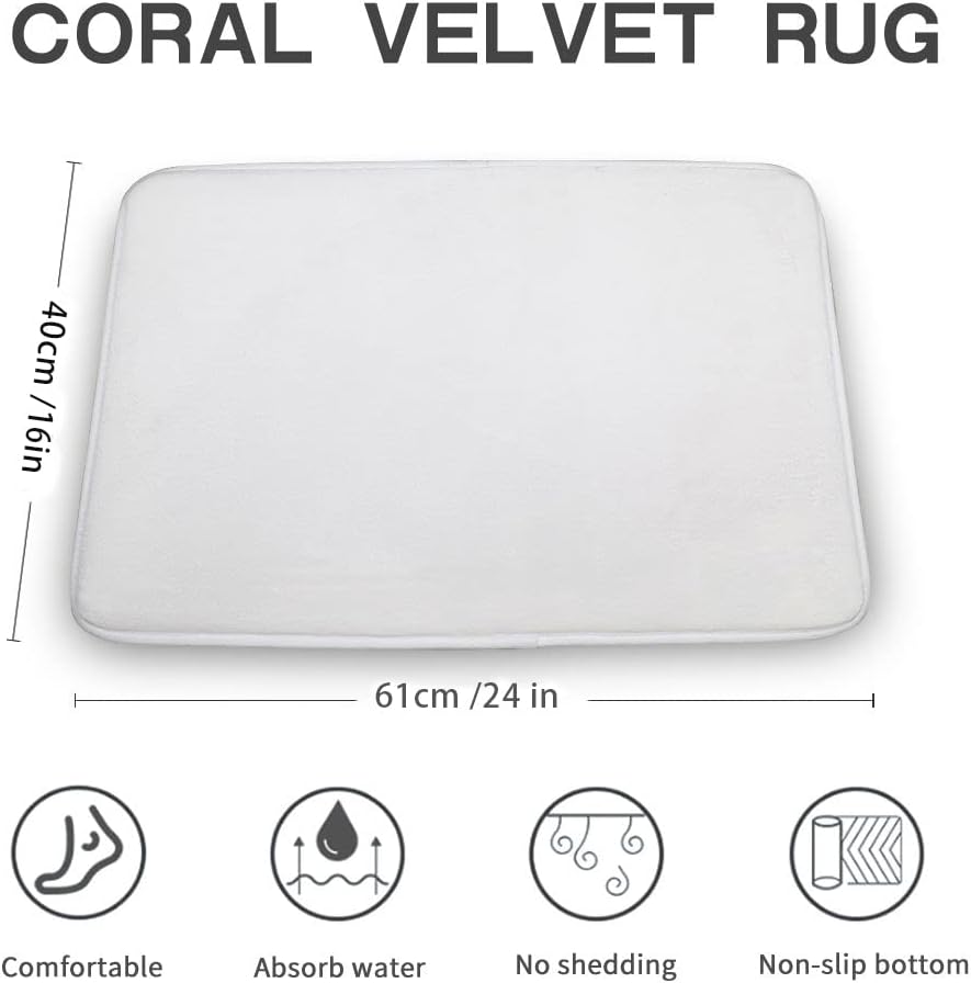 Nufar Tapete retro duradero para fiesta de cangrejos azules, divertido tapete personalizado, tapete de dormitorio, bonito felpudo de amigos,