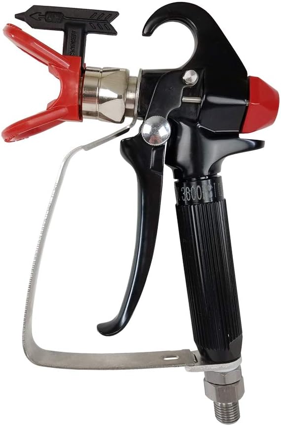 AEROPRO Pistola pulverizadora sin aire de alimentación a presión A818C de EE. UU. compatible con las marcas Graco, Titan, Ryobi, RAP Series y