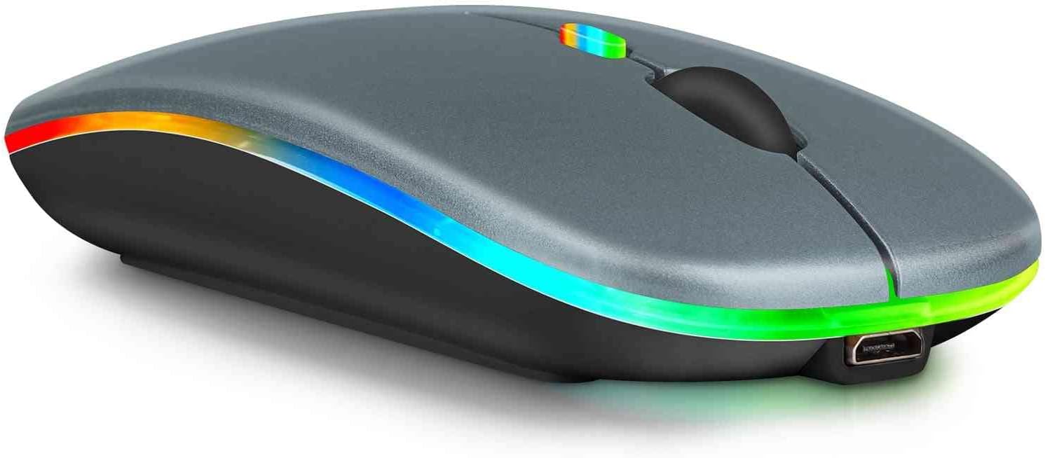Ratón recargable Bluetooth para HP EliteBook 840 G3 portátil Bluetooth Ratón inalámbrico diseñado para portátilPCMaciPad proComputadoraTabletAndroid