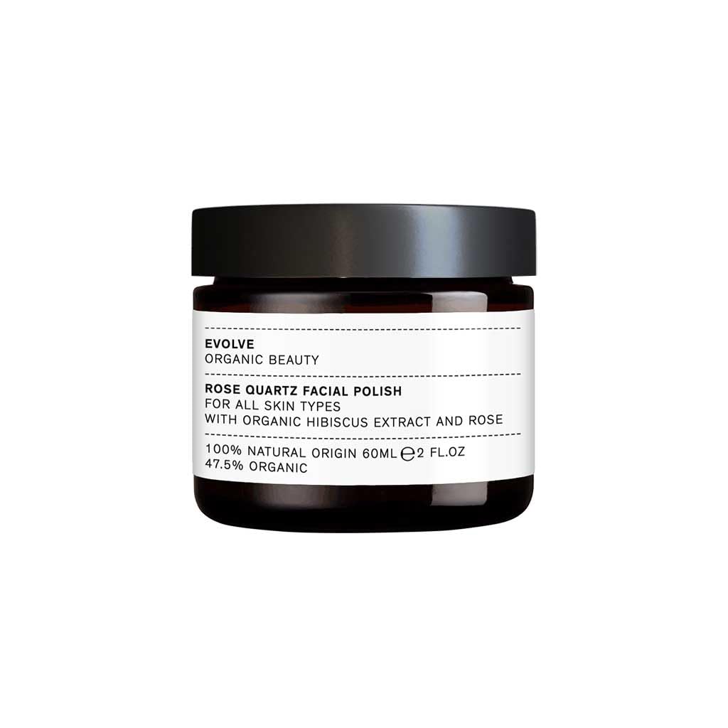 Evolve Organic Beauty – Esmalte facial de cuarzo rosa natural  Lote pequeño, belleza vegana limpia (2 oz  60 mL)