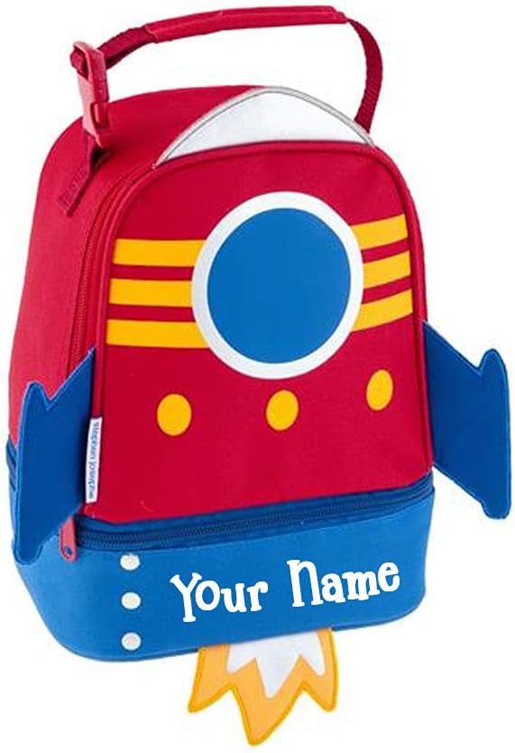 Stephen Joseph Lonchera personalizada  Bolsa de almuerzo de barco cohete  Lunch Pals  Suministros de regreso a clases  Bolsa aislada para niños