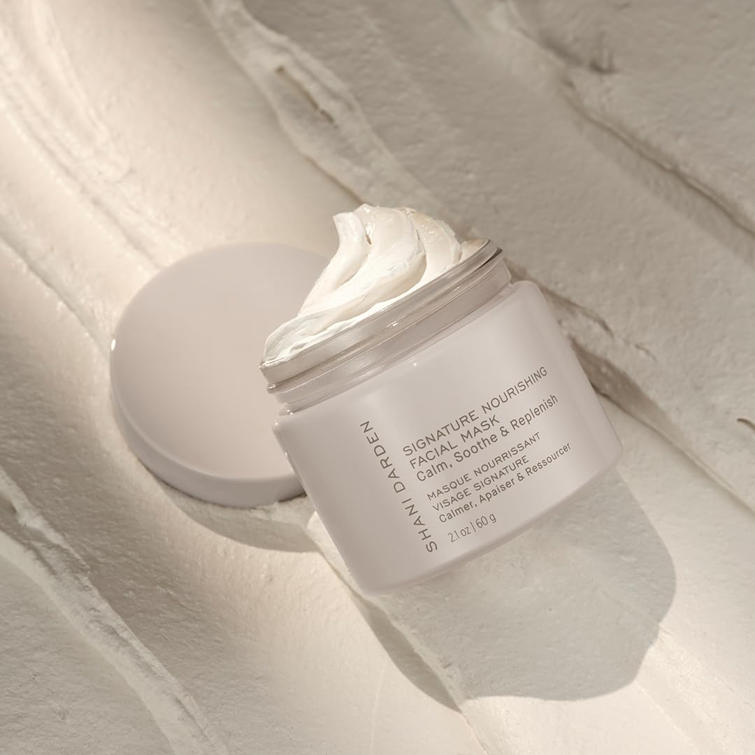 SHANI DARDEN SKINCARE – Mascarilla facial nutritiva exclusiva, una máscara hidratante de arcilla de bentonita para calmar el enrojecimiento y la