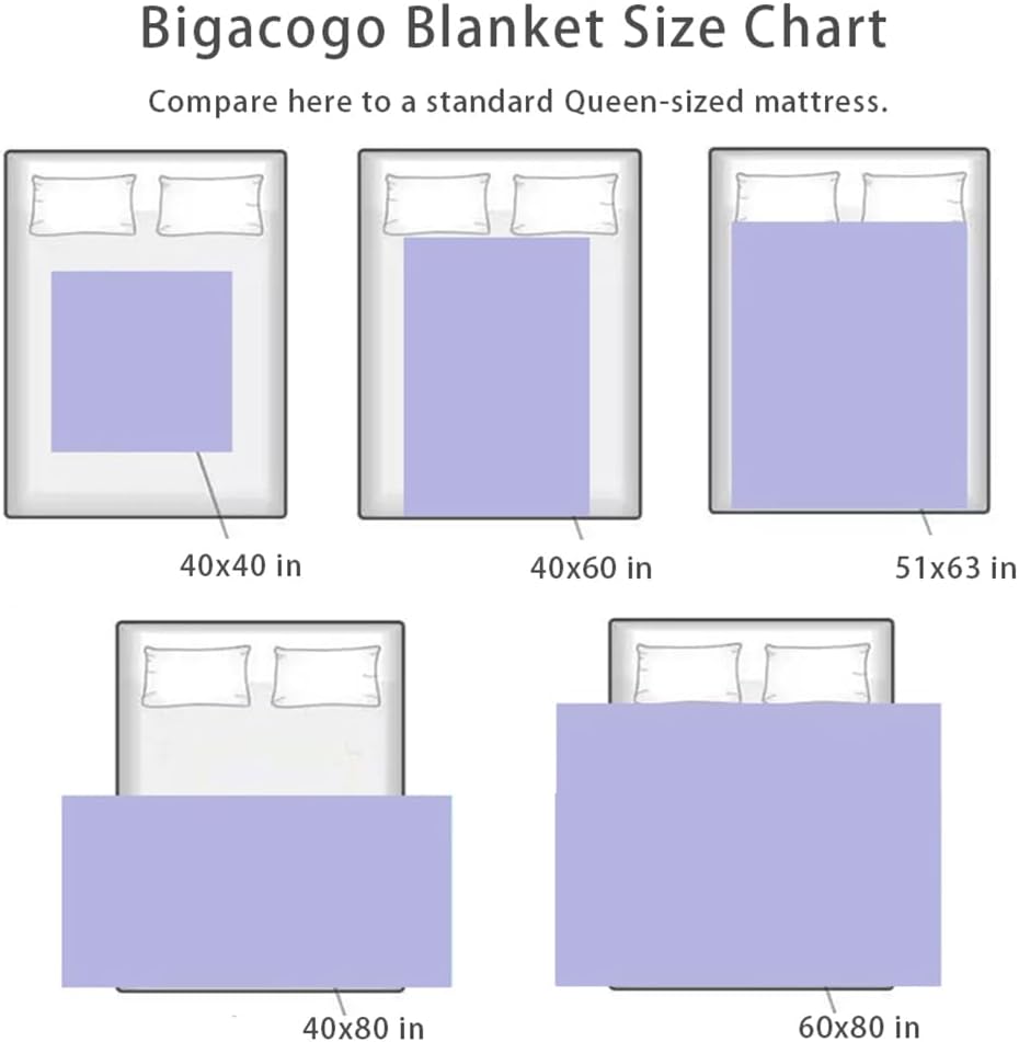 Bigacogo Manta de punto grueso de 51 x 63 pulgadas, manta de felpilla 100% tejida a mano, manta grande de punto trenzado suave y grueso, manta
