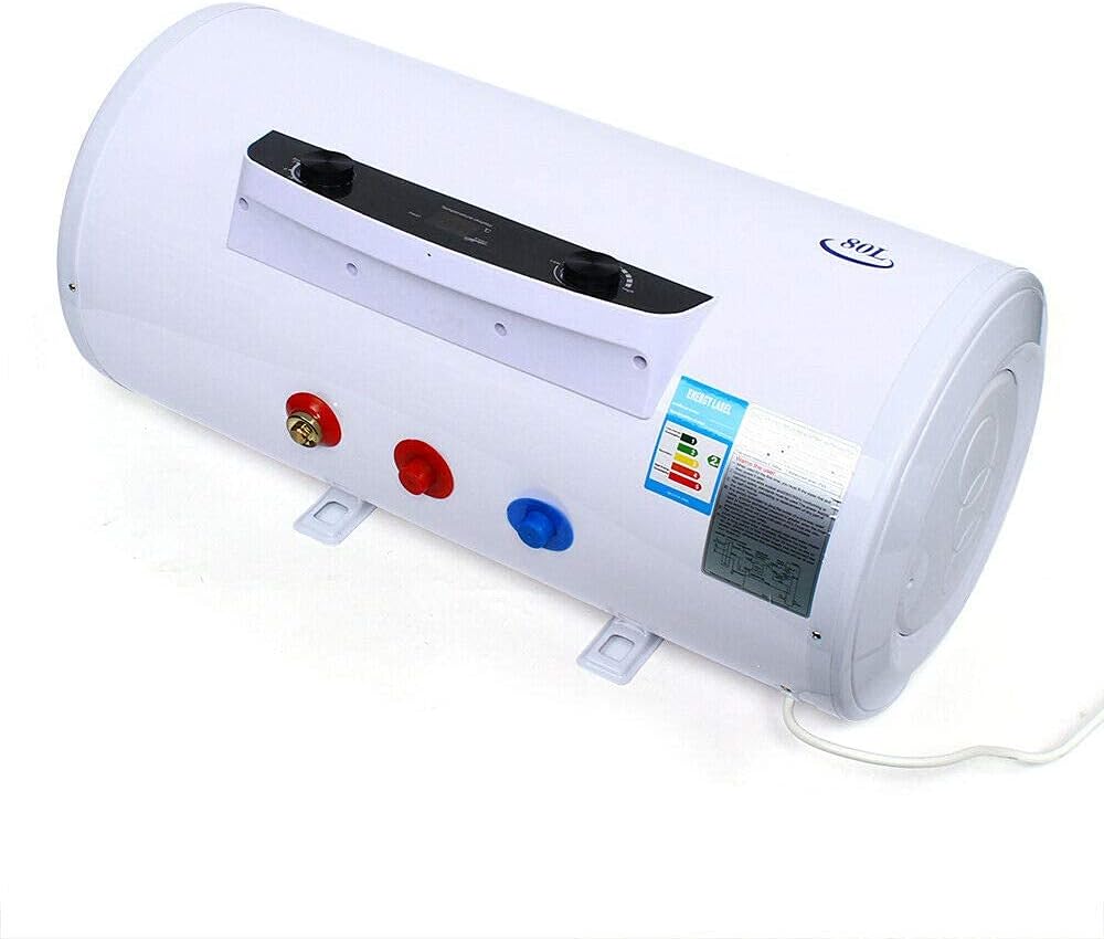 Calentador de agua caliente de tanque eléctrico, 50L80L100L120L, 110V, 2000W, 86.0-167.0 F IPX4, calentador de agua de ducha con enchufe a prueba de