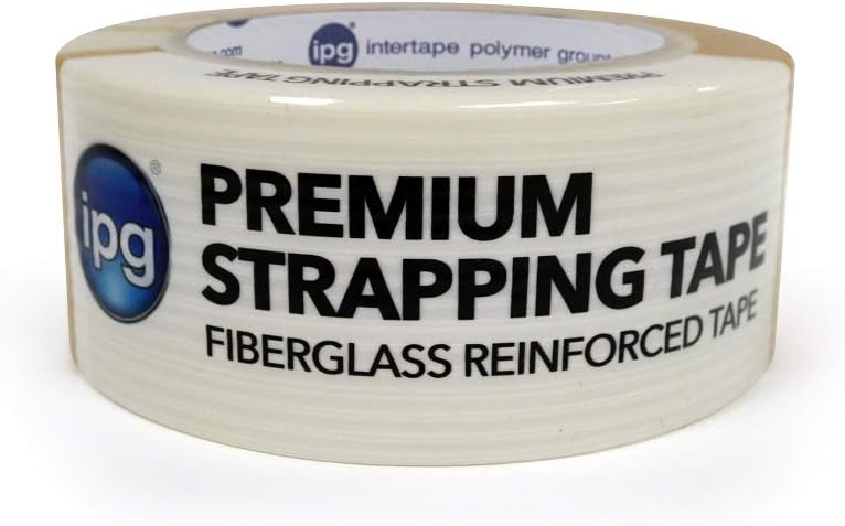 IPG 9718 Cinta de fleje premium, 1.88 pulgadas x 60 yardas (rollo individual), transparente