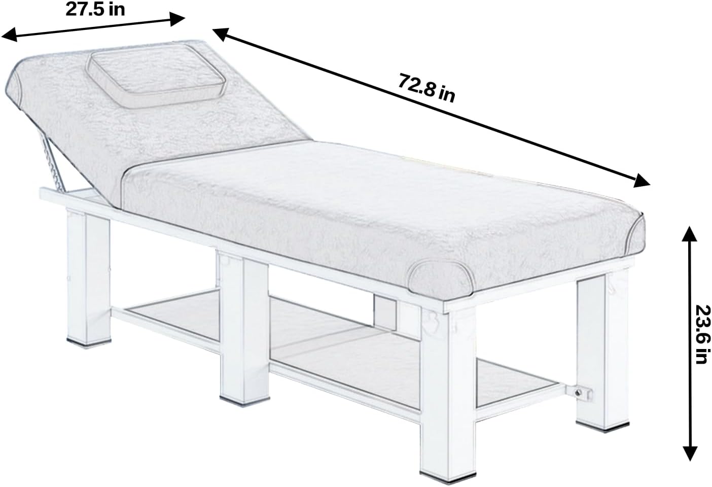 Cama de masaje ajustable, cama de spa, cama facial, se puede utilizar como mesa de terapia física para el hogar, mesa de masaje facial, superficie