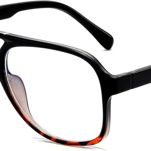 ZIMUSUN Gafas de aviador retro con luz azul para mujeres y hombres de los años 70, gafas de piloto con marco de gran tamaño, antifatiga ocular ZIMUSUN Gafas de aviador retro con luz azul para mujeres y hombres de los años 70, gafas de piloto con marco de gran tamaño, antifatiga ocular