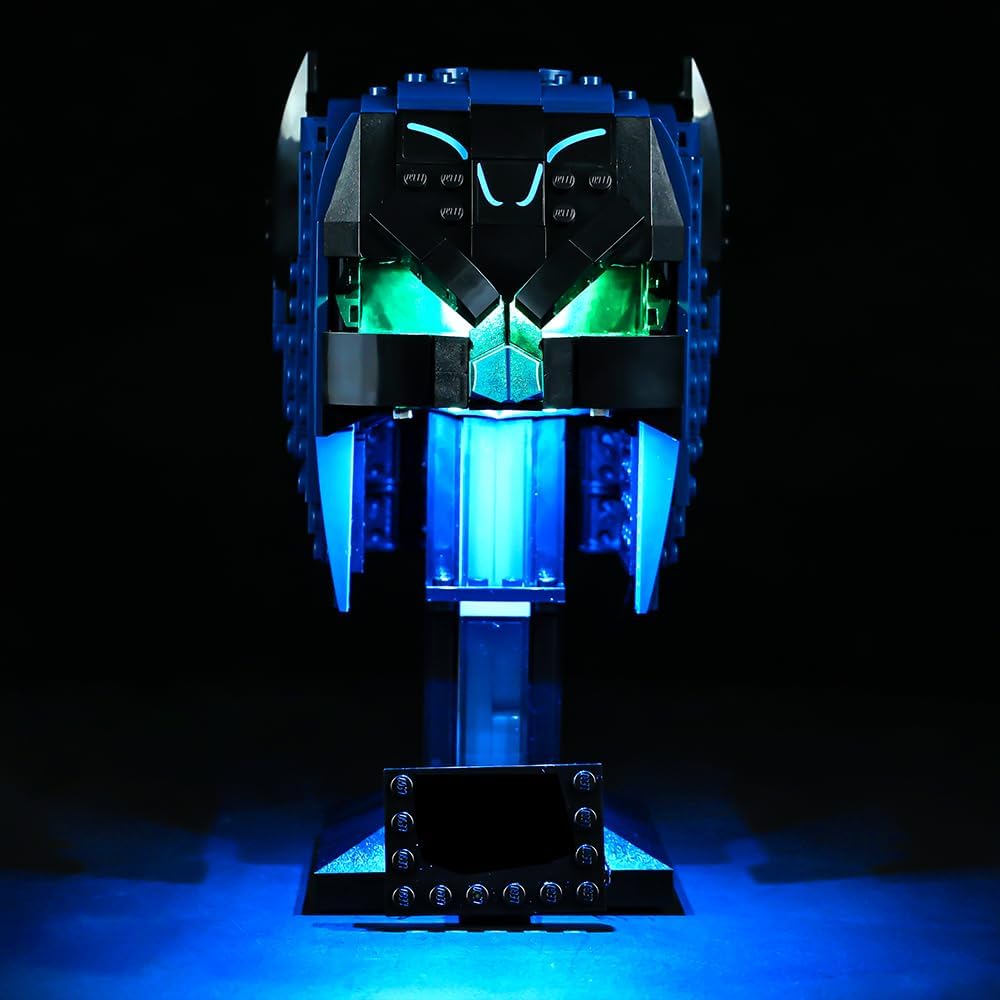 Kit de luces LED compatible con Lego 76238, kit de iluminación de construcción para (Batman Cowl). (Solo kit de luz Led) (versión estándar)