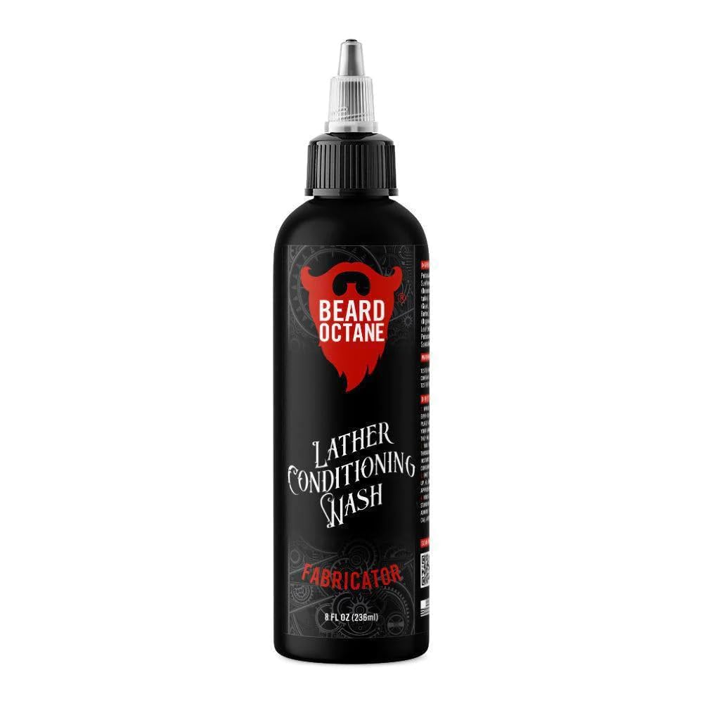 Beard Octane Fabricator Beard Wash – Champú para barba – Limpia e hidrata con manteca de karité y jojoba – Crecimiento saludable y suave – Fabricado