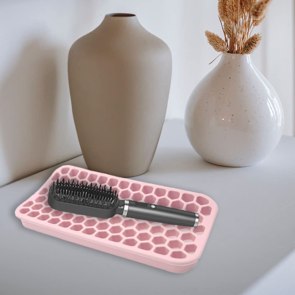 Almohadilla de silicona pequeña para rizador, alfombrilla de silicona más gruesa resistente al calor para herramientas para el cabello, herramienta