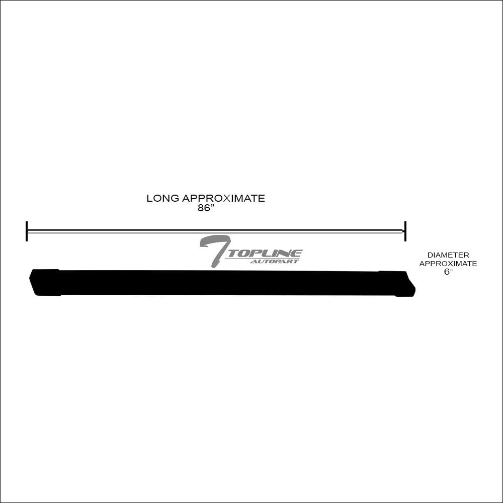 Estribos laterales de aluminio negro mate de 6 pulgadas con rayas de polímero, compatible con Chevy SilveradoGMC Sierra Crew Cab 07-18