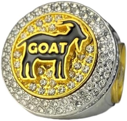 Regalo del premio del anillo del trofeo del campeonato de cabra para el ganador del torneo o campeón de la liga más grande de todos los tiempos