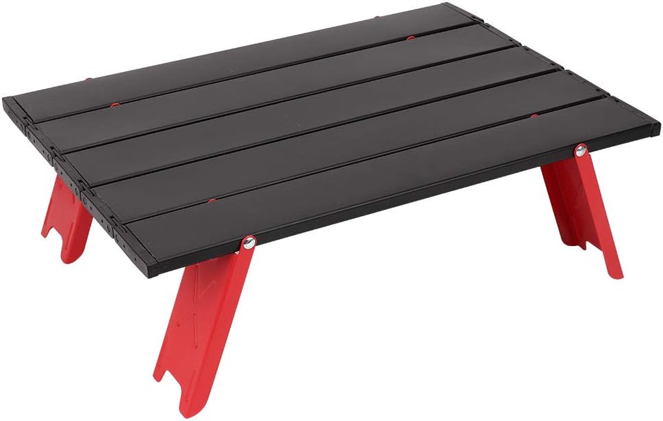 Fydun Aluminum Alloy Picnic Table Lightweight Folding Table for Outdoor BBQ Backpacking Camping Aluminum Alloy Picnic Table for Family