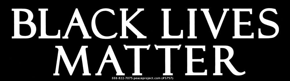 Syracuse Cultural Workers Black Lives Matter – Adhesivo magnético para parachoques pequeño antiracismo, movimiento BLM, 5.5 x 1.87 pulgadas