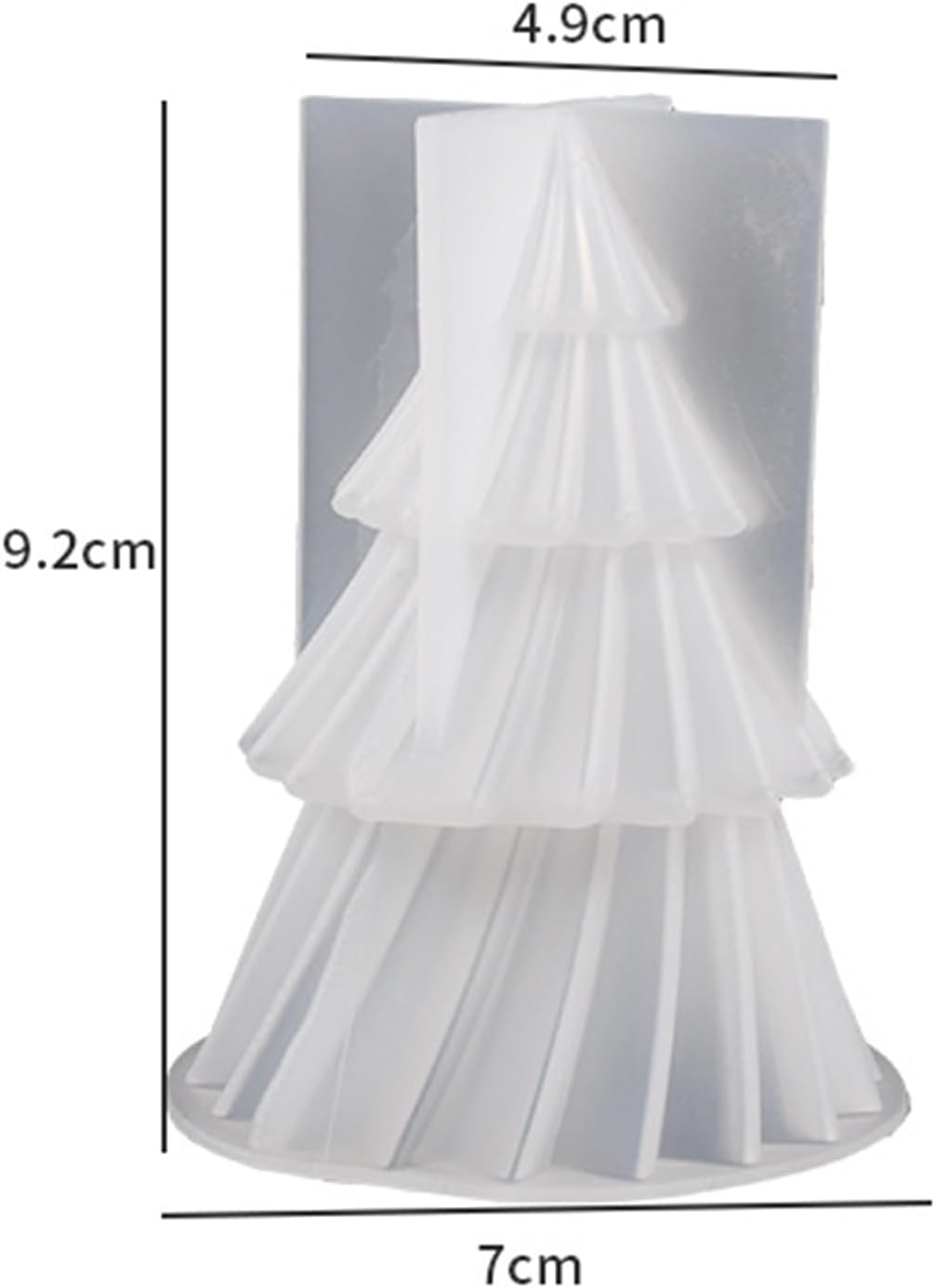 Molde de silicona para velas de árbol de Navidad, decoración pequeña de temporada, de grado alimenticio, resistente al calor, antiadherente, fácil