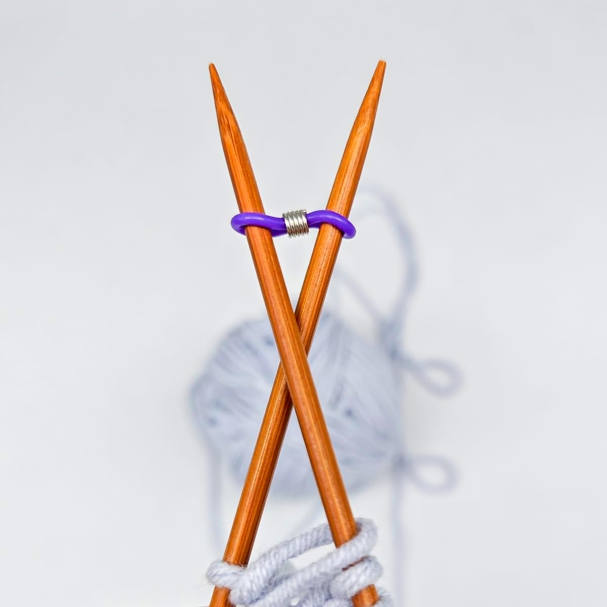 Juego de 10 tapones de aguja de tejer de 5 colores de silicona, para tejer de ganchillo, para tejer, accesorios (2 unidades cada uno)