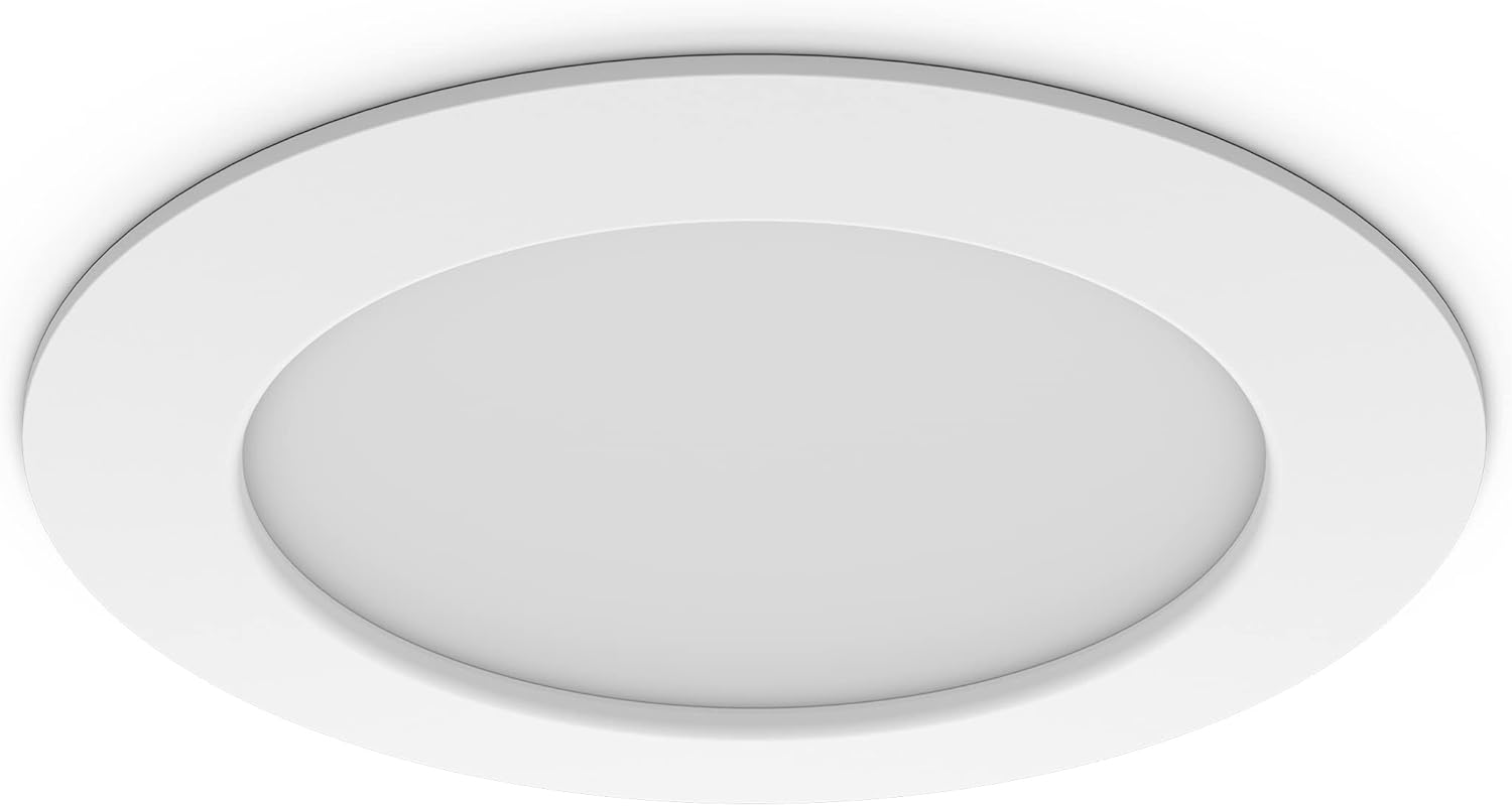 Philips Hue Downlight delgado de 6 pulgadas, luz inteligente LED blanca y de color (compatible con Bluetooth), control de voz con Alexa, Apple