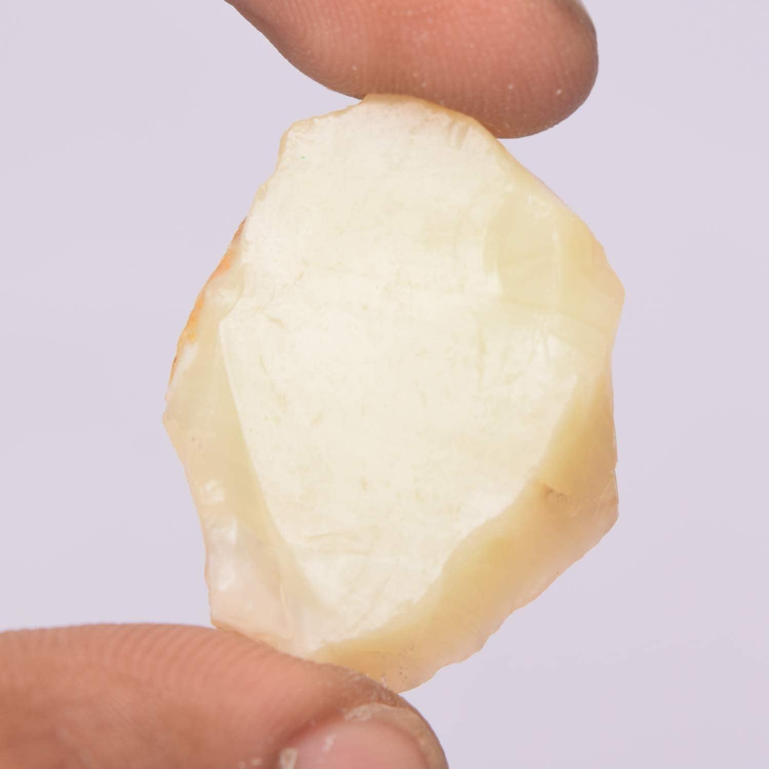 GEMHUB Cristal curativo de ópalo blanco con ópalo amarillo y piedras preciosas de calcita de arco iris blanco…