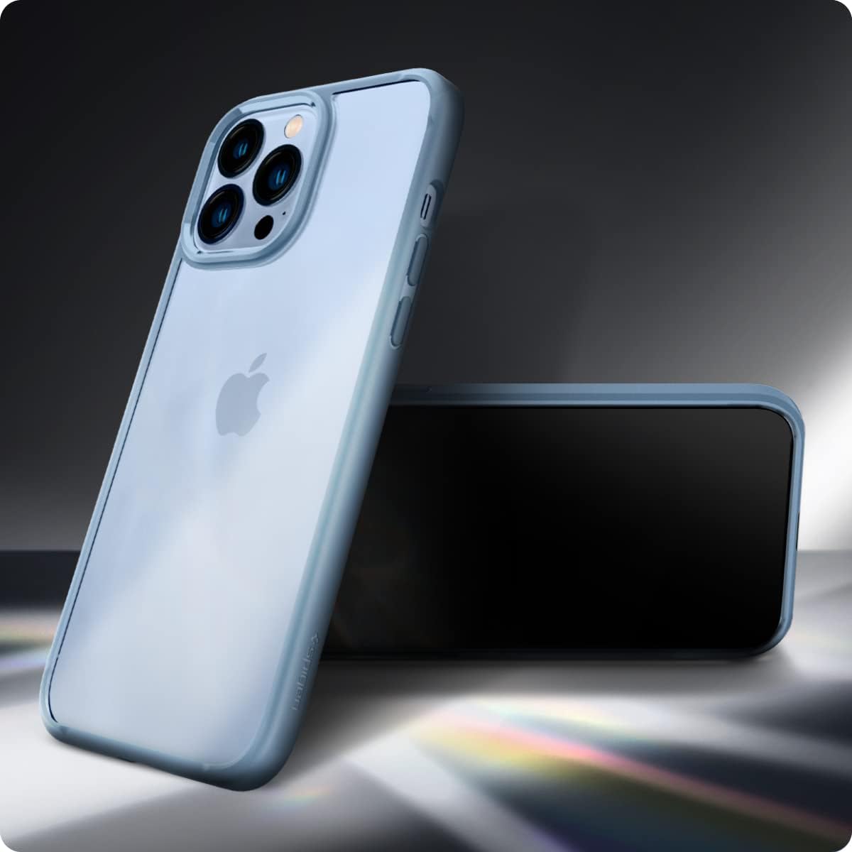 Spigen Funda ultra híbrida diseñada para iPhone 13 Pro (2021) – Azul Sierra