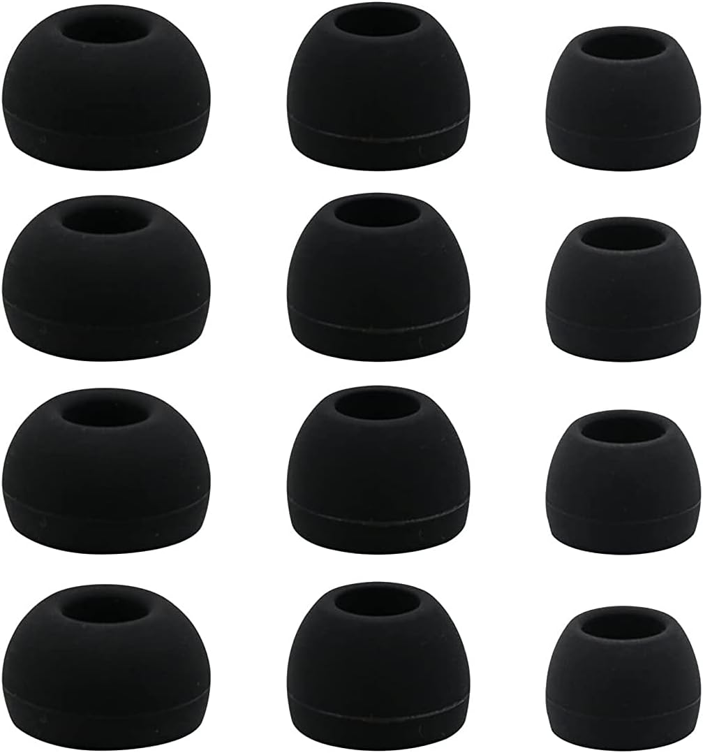6 pares de puntas de silicona para los oídos compatibles con Skull Candy Sesh Evo, auriculares intrauditivos inalámbricos verdaderos compatible con