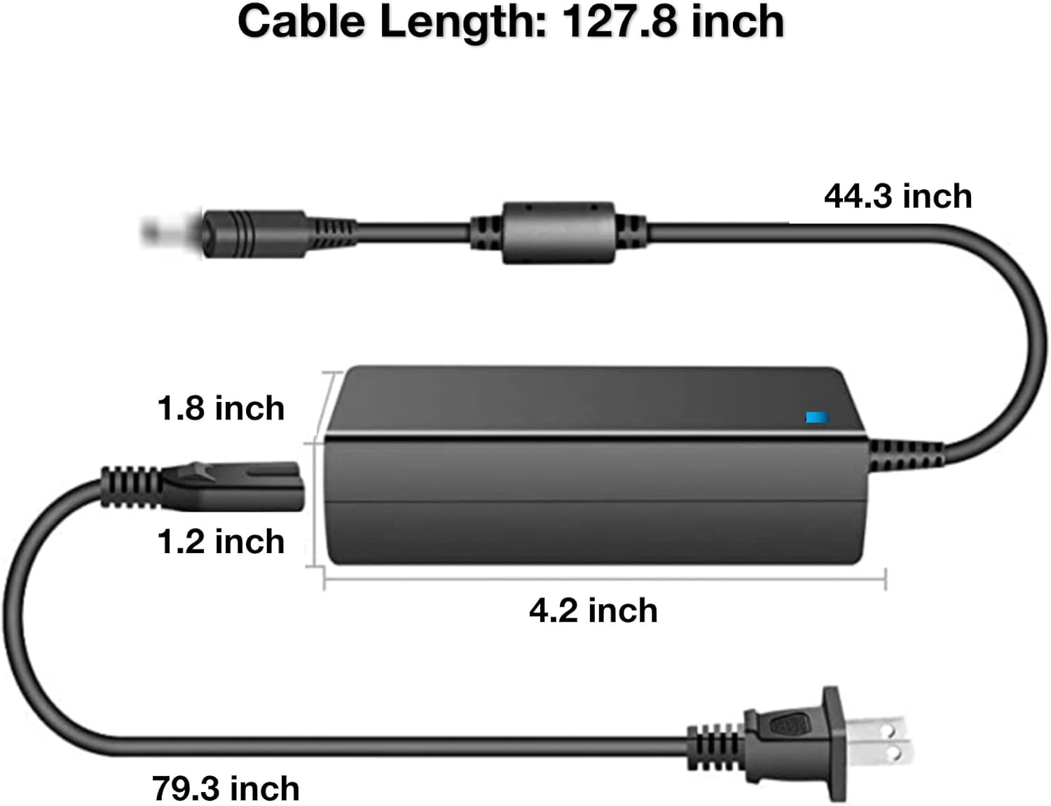 Adaptador de repuesto ACDC para impresora de recibos Epson POS tipo C y tipo C1 24V Cable de alimentación Cable PS cargador de batería PSU