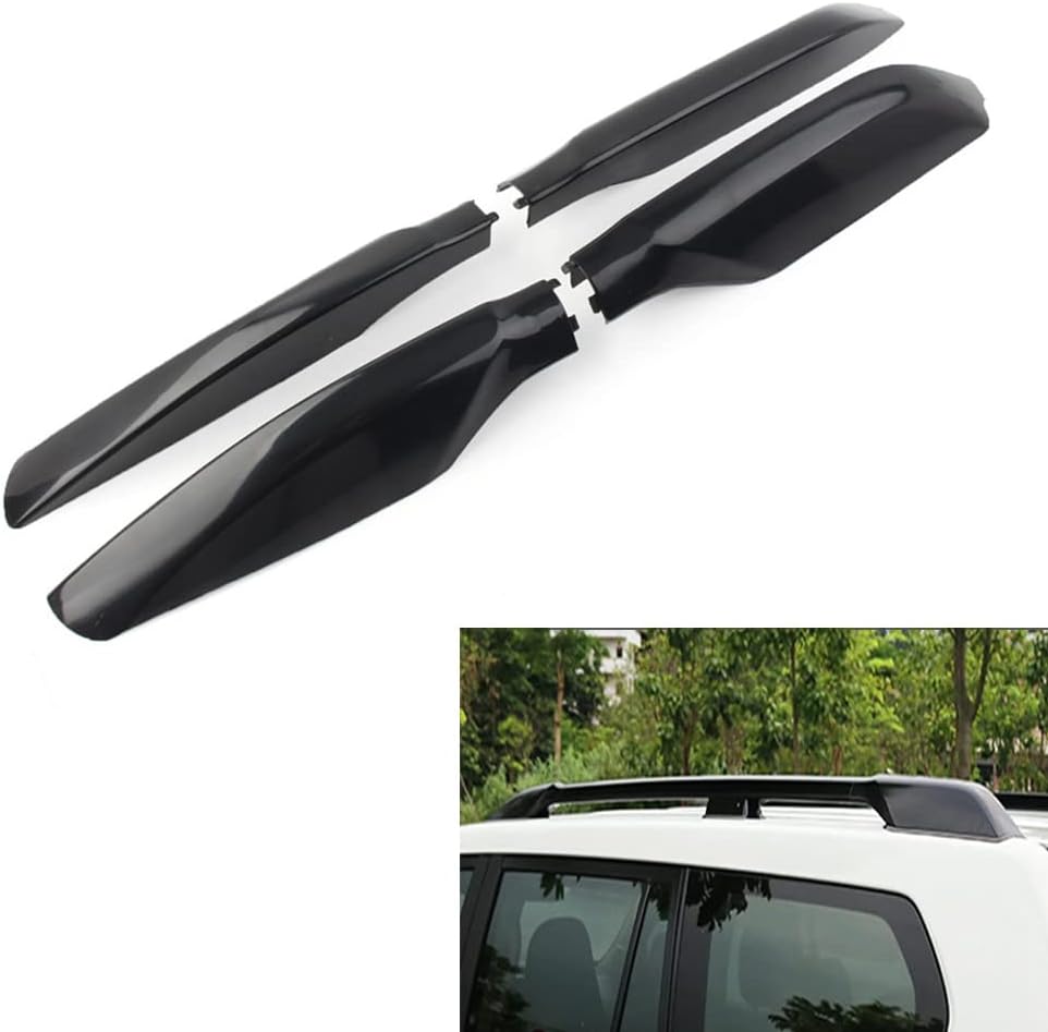 GZYF Rieles de techo negro Cubierta de protección para Toyota Land Cruiser Prado FJ150 2010-2018