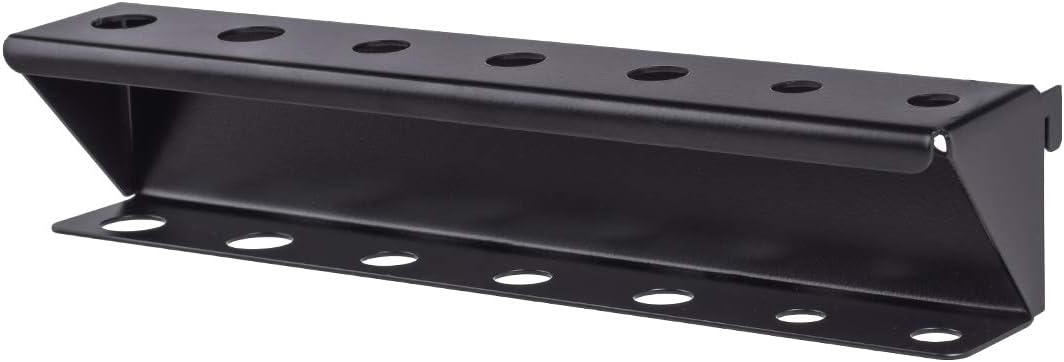 UTV INC Slots-N-Dots – Estante para herramientas con 7 agujeros, 12 pulgadas de ancho, aluminio, negro