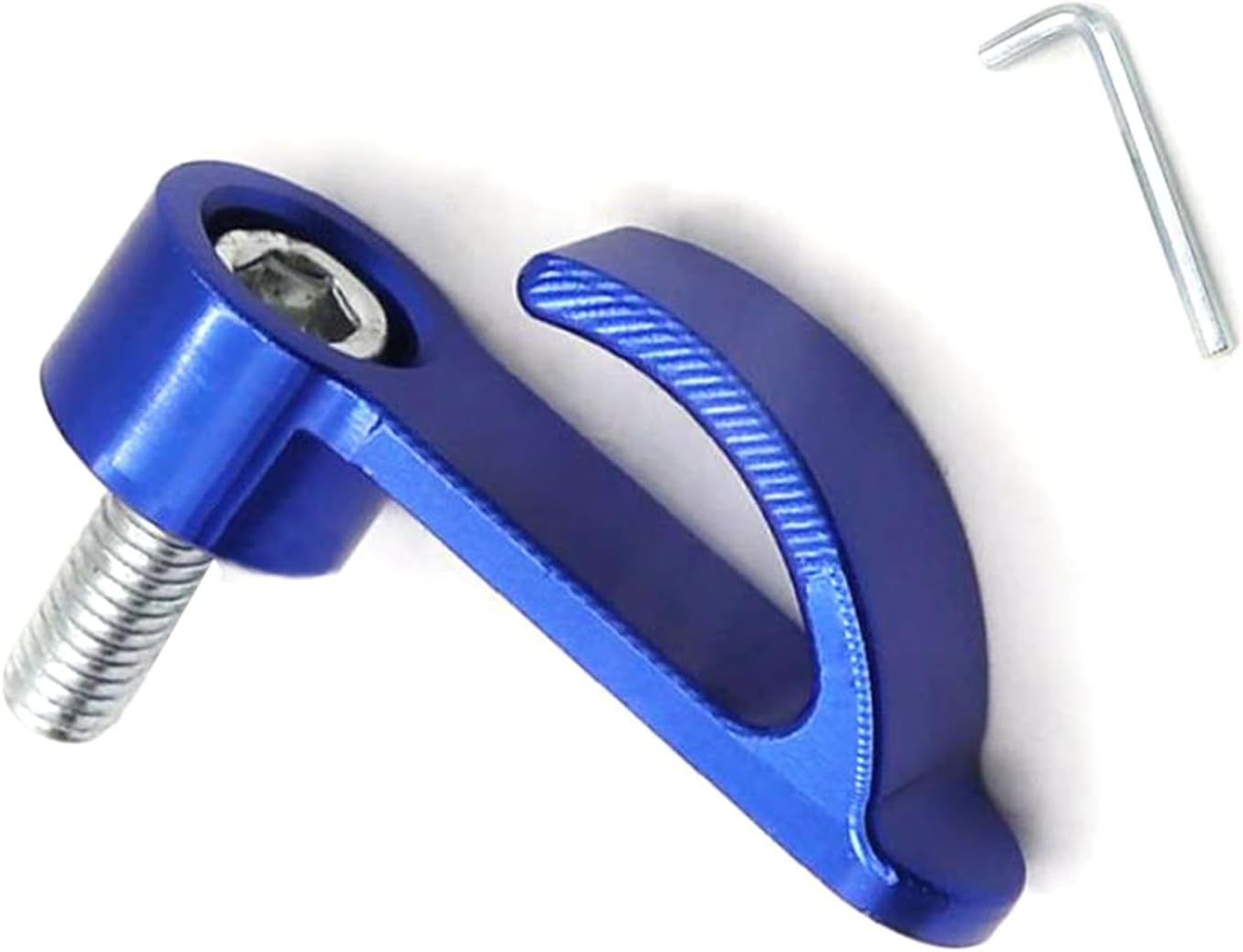 Bolsa universal de aleación de aluminio CNC para motocicleta, con un solo agujero, gancho para casco, soporte de gancho para motocross, scooter