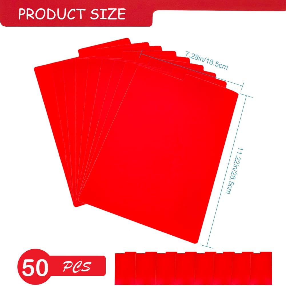 Separador de tarjetas esmerilado para cómics con pestañas, separadores de estantes para libros cortos o largos, cajas de almacenamiento de cómics,
