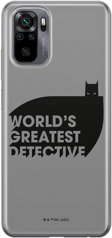 ERT GROUP Mobile Phone Case for Xiaomi REDMI Note 10  10S Original and Officially Licensed DC Pattern Batman 051 Optimally Fitted to The Shape of