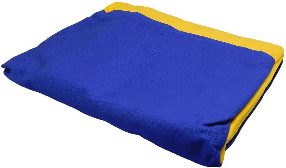 Premium 4×6 Ukraine Ukrainian Plain Embroidered 100% Cotton Flag 4’x6′ 3 Clips