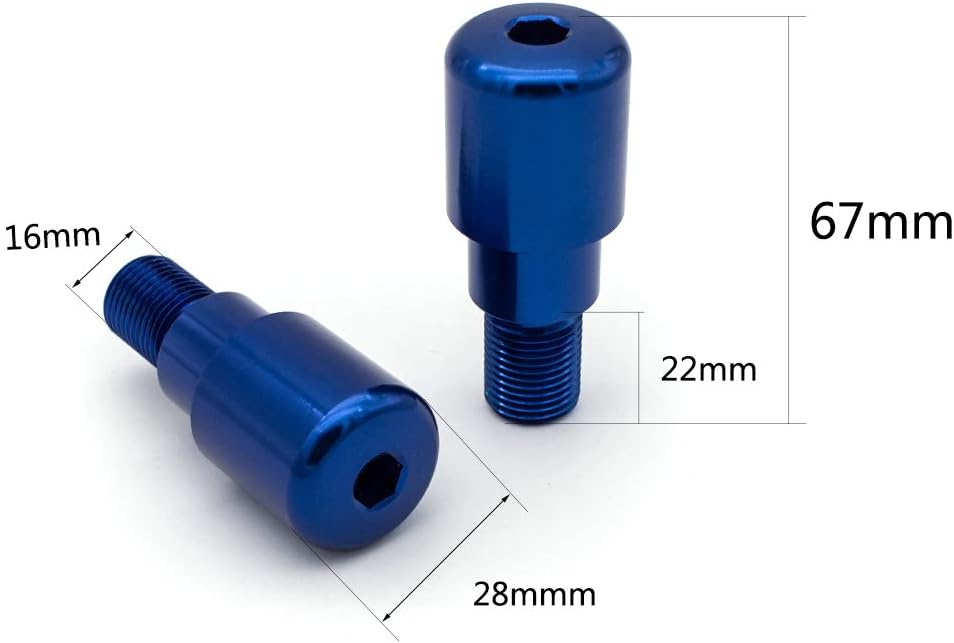 Manillar universal para motocicleta, 0.630in, con extremos deslizantes, para Yamaha TDM850 92-93, MT-09 14-2016, MT-07 2014-2016, FZ-07 2014-2015,