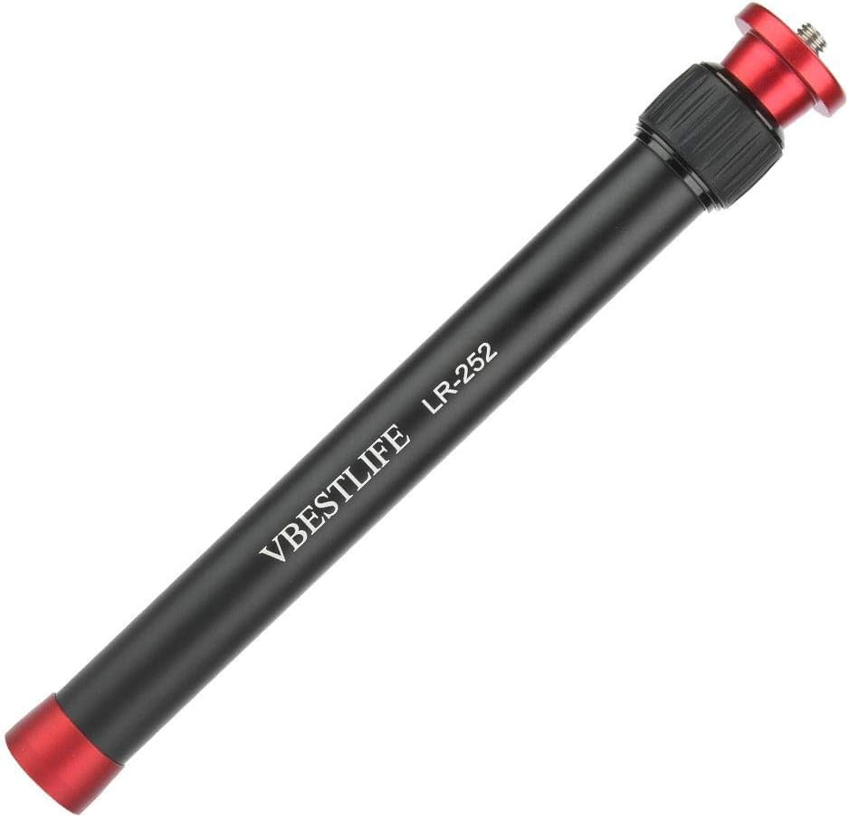 Tubo de extensión de trípode, poste de extensión de cardán, varilla de extensión de monopod de montaje de trípode de aleación de aluminio para