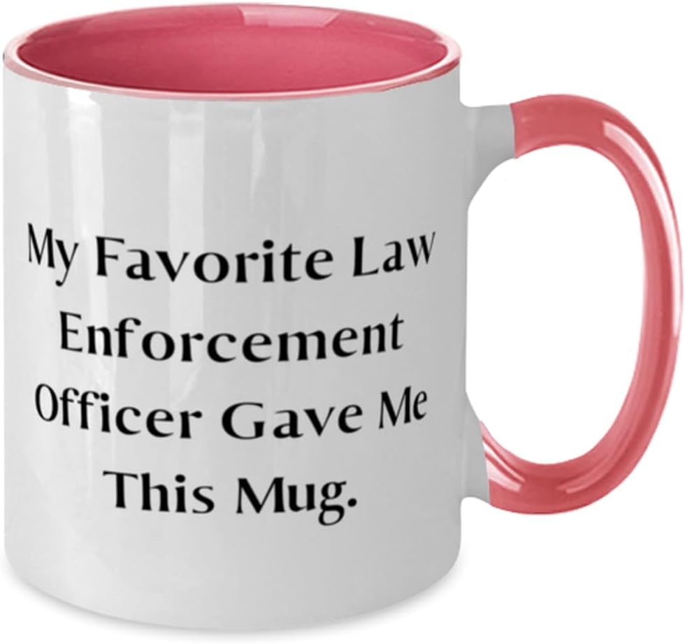 Taza de dos tonos de 11 onzas con texto en inglés “My Favorite Law”, regalo para colegas, regalos inspiradores de amigos, regalos divertidos para