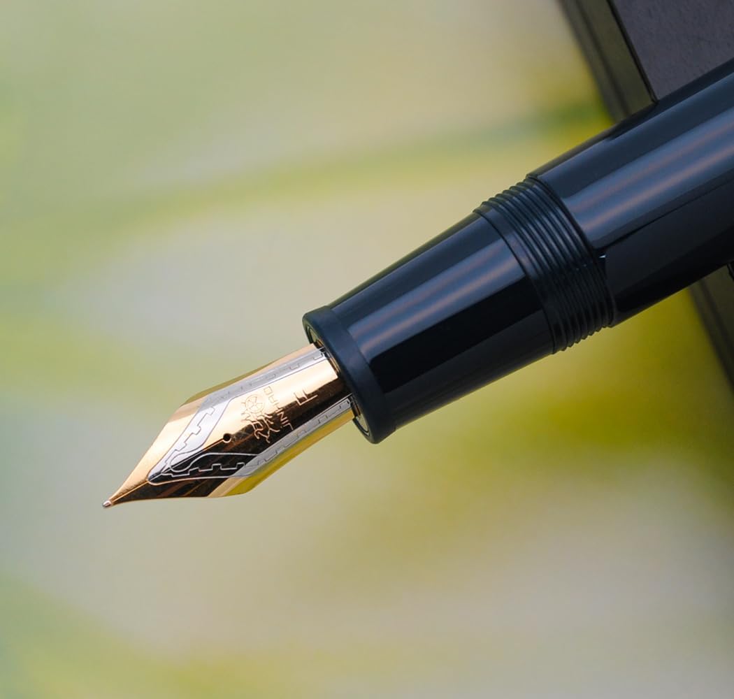 JINHAO 9019 – Pluma estilográfica Dadao Series con convertidor de tinta de alta capacidad (azul oscuro, punta fina de 0.020 in)