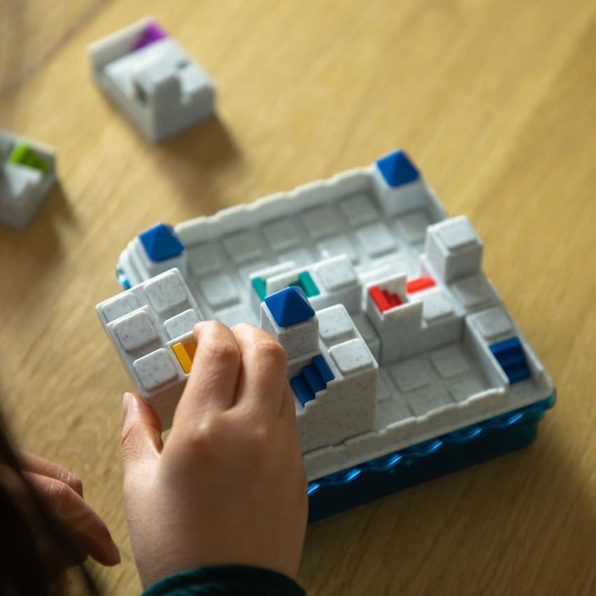 SmartGames Atlantis Escape un juego de viaje de construcción de caminos en 3D para niños y adultos, un juego de desarrollo de habilidades cognitivas