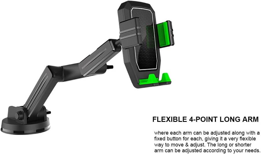 Soporte de teléfono para automóvil, giratorio de 360, retráctil, multifuncional y ajustable, soporte para teléfono celular para automóvil, soporte