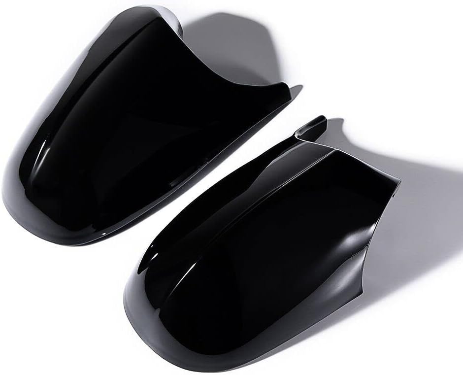 Tapa de espejo estilo cuerno de vaca compatible con BMW E90 E91 2008-2011, E92 E93 2010-2013, E87 2008-2011, E81 2010-2012, E82 E88 2010-2013,