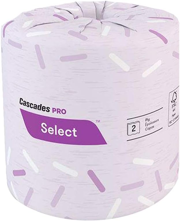 Papel higiénico de 2 capas, 500 hojasrollo de papel higiénico, 4 unidades