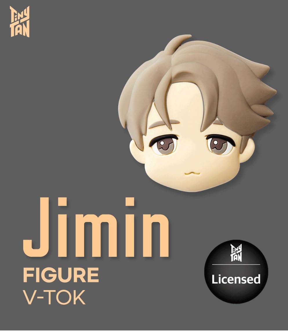 Kpop Merchandise – Producto oficial de K-POP – TinyTAN Figura de personaje de teléfono Soporte de agarre para teléfonos y tabletas (Jimin)
