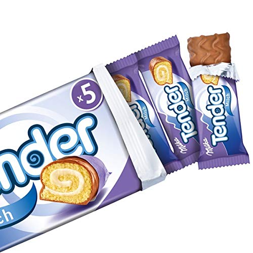 Milka Tender Milk  Rollo de esponja con relleno de crema de leche y chocolate con leche  5 x 1.31 oz  Milka  Alemania