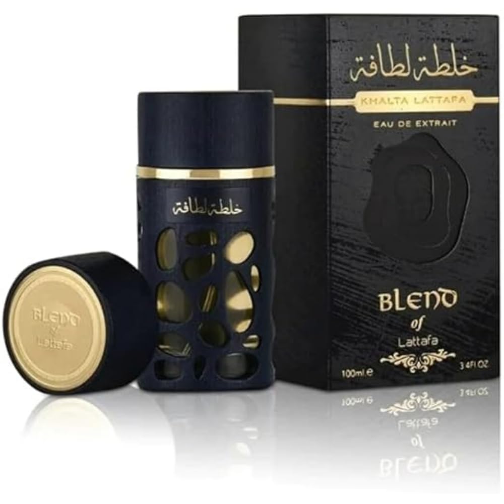 Lattafa Blend of Khalta Eau De Parfum Spray para Unisex, 3,4 onzas