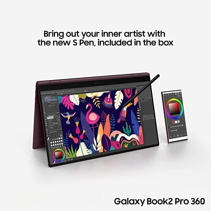 S Pen para Galaxy Book Pro 360 + repuesto para Samsung Galaxy Book Pro 360, Book 2 Pro 360 Stylus Pen (sin Bluetooth) (negro)