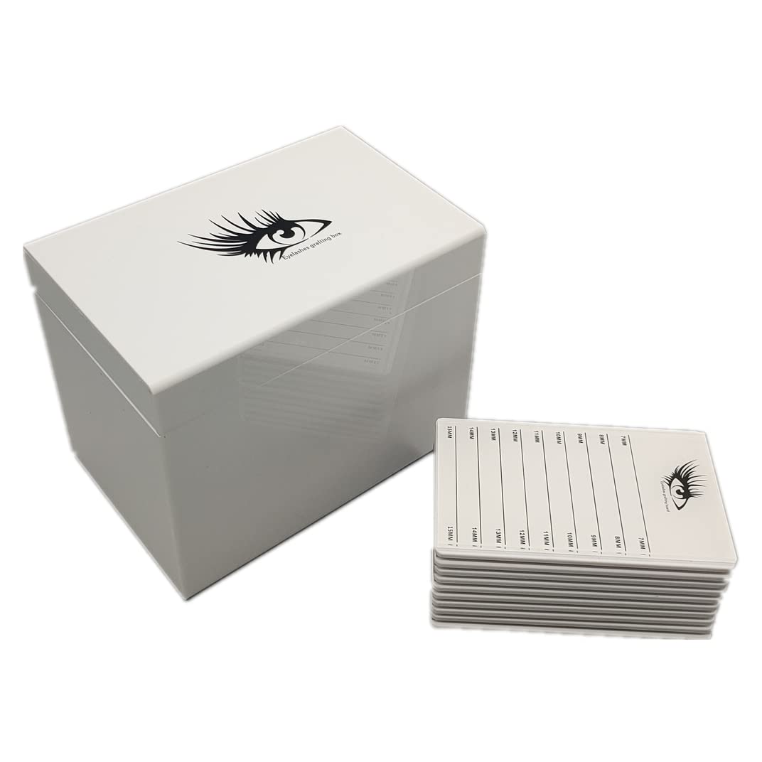 Caja de almacenamiento de pestañas acrílicas de 10 capas, organizador de maquillaje, pestañas postizas, soporte de paleta de pegamento, extensión de