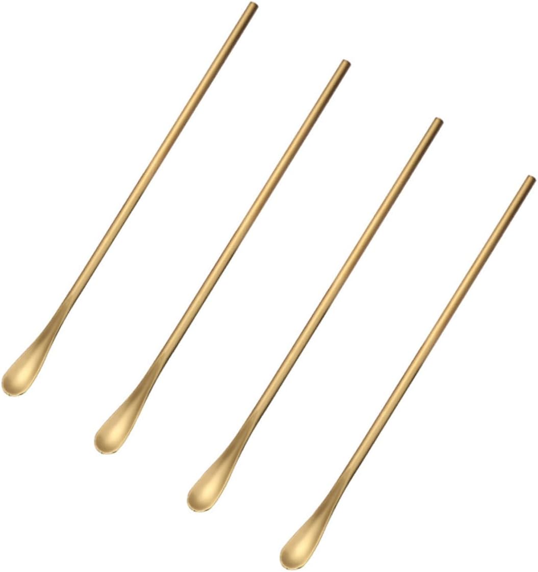 Cuchara de hielo de acero inoxidable Cucharas para mezclar café, cuchara mezcladora de miel, cuchara de acero inoxidable, cuchara para revolver