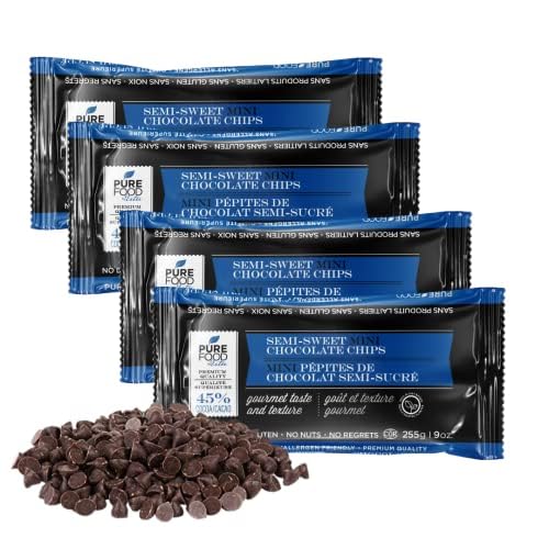 Mini chispas de chocolate veganas sin lácteos, 9 onzas (paquete de 3)  Todo natural  Certificado Kosher  Sin gluten, sin lácteos, sin nueces