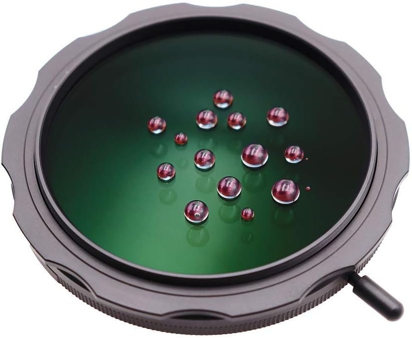 Filtro ND variable de 2.283 in, S-Pro MRC de 16 capas de nano revestimientos, más de 10 paradas ND2-ND1000 graduado de ajuste continuo, kit de paño