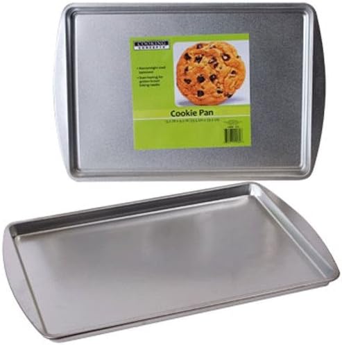Suministros para fiestas y catering, sartenes de acero Cooking Concepts para galletas de 9 x 13 pulgadas, paquete de 2 unidades, el embalaje puede