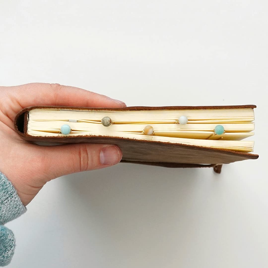 5pcs Minimalist Handmade Natural Stone Planner Clip Journal Calendar Bookmark Book tag Travelers Notebook Accessories Teacher Appreciation Gift