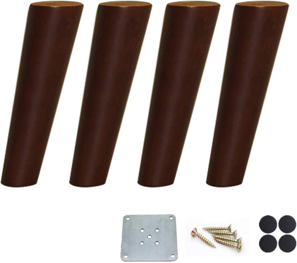 Patas de madera maciza de roble para muebles de sofá, patas de mesa de café, patas de armario, patas de repuesto para mueble de TV, mesita de noche,